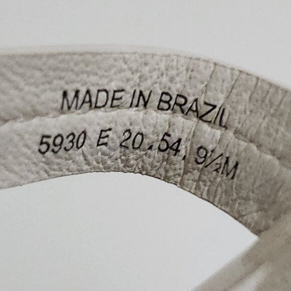 Tory Burch Miller Patent Soft Leather Sandals in Cream Women's Size 9.5 - Picture 12 of 12